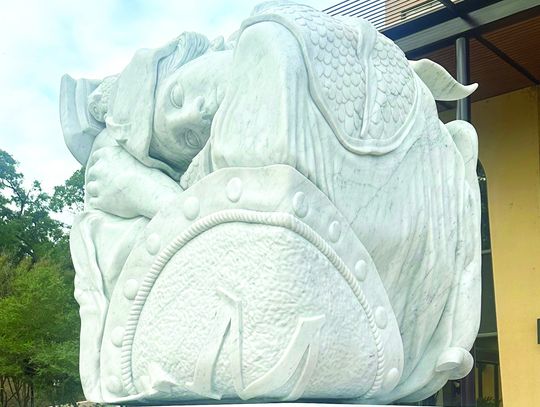 New sculpture on TXST campus