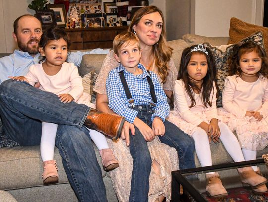 PARTY OF SIX: San Marcos family celebrates adoption during Christmas season