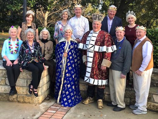 Past & present Mardi Gras royalty serve Cottage Kitchen Luncheon