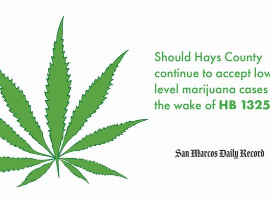 Poll finds majority believes Hays County should stop accepting marijuana cases in wake of HB 1325