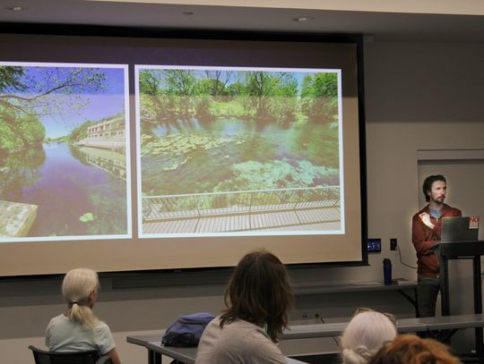 Professor discusses history of Spring Lake and engaged ecology