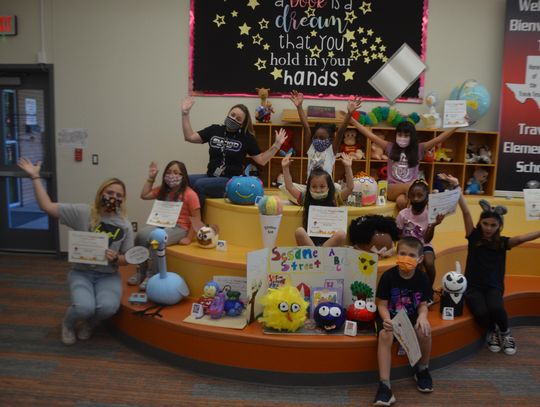 PUMPKIN PARTY: Travis Elementary celebrates pumpkin-decorating contest winners