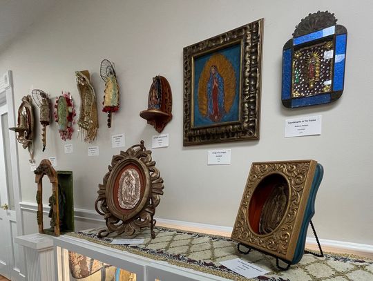Reflections on La Virgen now on display in Price Center Upper Gallery