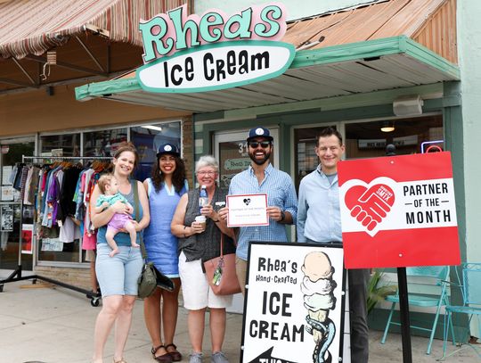 Rhea’s Ice Cream wins Partner of the Month Award