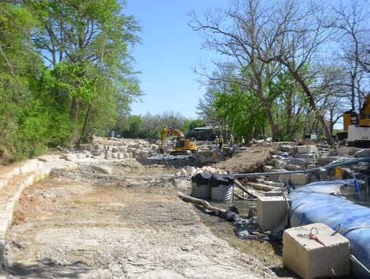 Rio Vista Falls maintenance project continues with completion expected in mid May