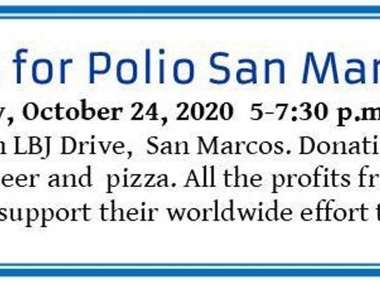 Rotary Club of San Marcos invites public to 'Pints for Polio' fundraiser