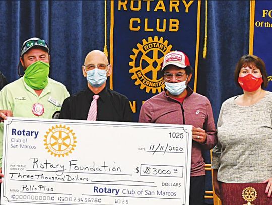 Rotary Club of San Marcos raises $3K for polio eradication effort