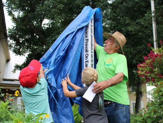 Rotary erects peace pole at Price Center