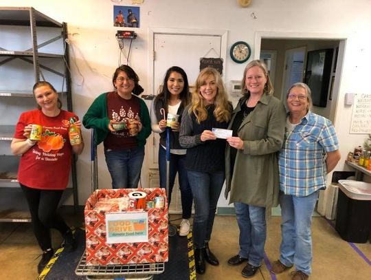 San Marcos Art League donates to Hays County Food Bank