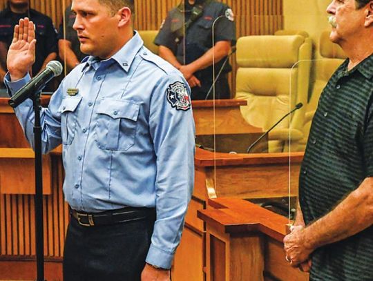 San Marcos firefighters, emergency management personnel sworn in