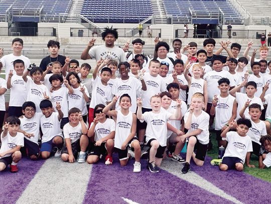 San Marcos kids participate in Rattler Football Camp