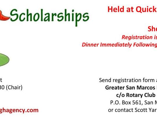 San Marcos Rotary sponsors Scramble 4 Scholarships golf tournament