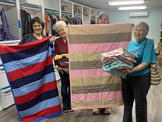 Sewing guild donates handmade quilts to new area nonprofit