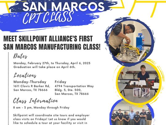 Skillpoint Alliance expands Certified Production Technician training program to Hays County