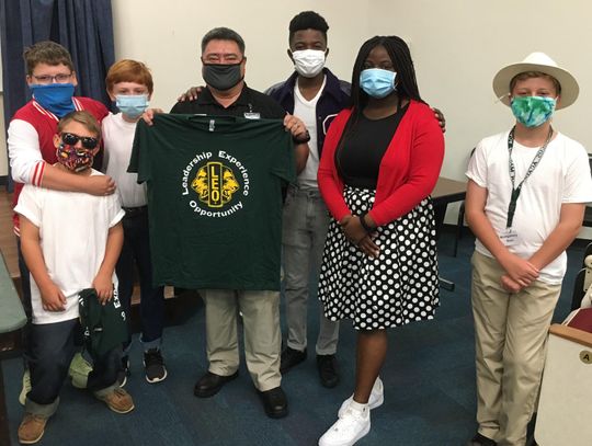 SMA Leo Club receives visit from Hays County Sheriff's Office, discusses Brown Santa