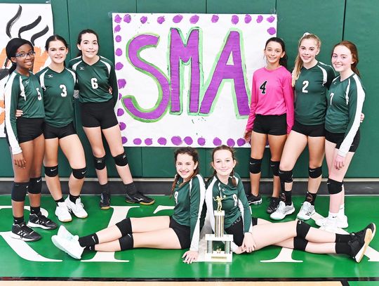 SMA Middle School takes 2nd at district tournament