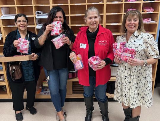 SMARTS delivers Valentine’s Day treats to two local schools