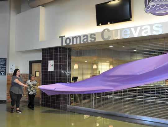 SMCISD dedicates high school cafeteria to Tomas Cuevas Jr.