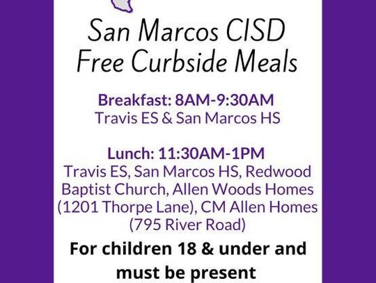 SMCISD to provide meals for students