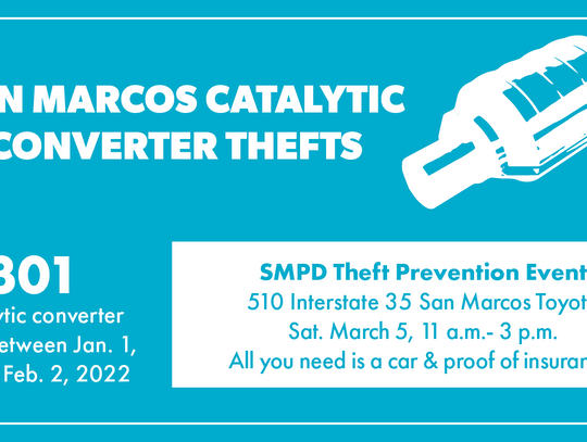 SMPD hosts catalytic converter theft prevention event 
