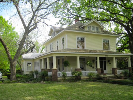 Springtime under shade trees