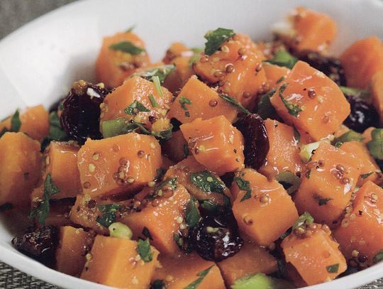 Sweet potatoes add substance to potato salad