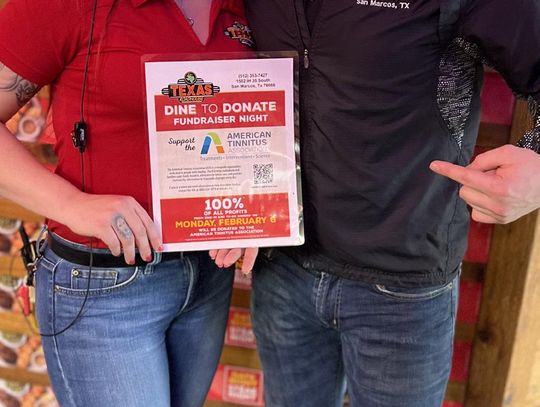 Texas Roadhouse helps raise funds for Tinnitus issues