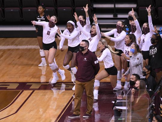 Texas State hoping for three-peat of Sun Belt title this weekend