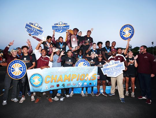 Texas State men crowned Sun Belt champions, women place second