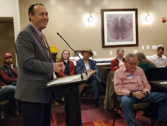 Texas State President outlines university’s goals at Rotary Club meeting