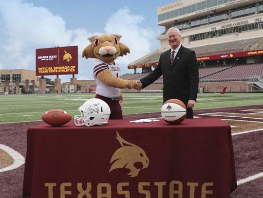 Texas State signs multi-year sponsorship with Greater Texas Credit Union