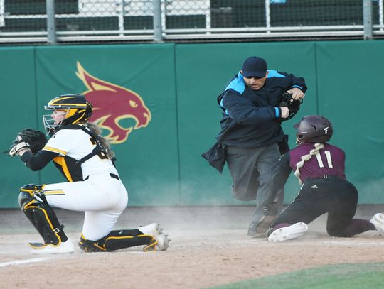 Texas State softball splits opening day games