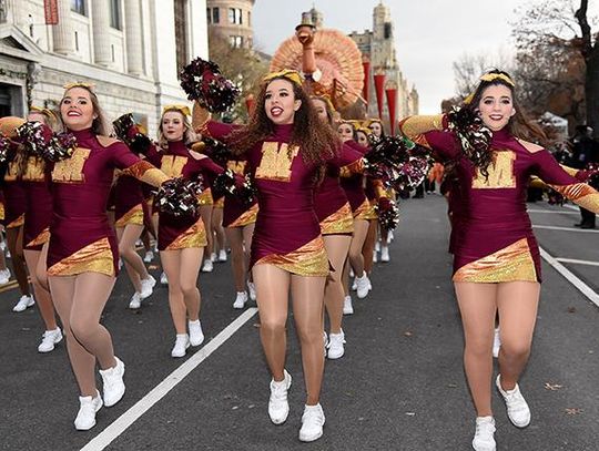 Texas State Strutters perform at Macy’s Thanksgiving Day Parade