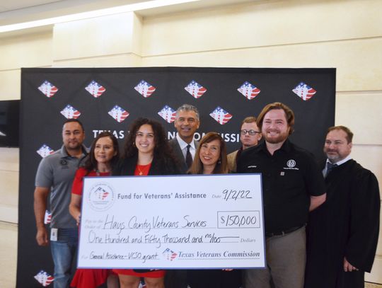 Texas Veterans Commission grants funding to 2 Hays County programs