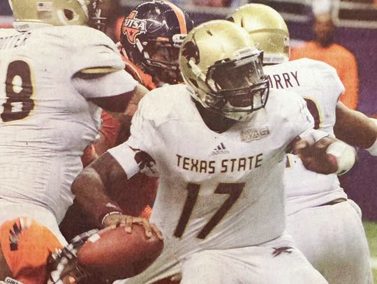 The first ever football game between TXST and UTSA