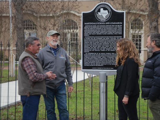 ‘THE HISTORY SPEAKS FOR ITSELF’: Martindale School, Gym recognized with official Texas Historical Marker 