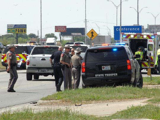 Traffic jam on southbound access road