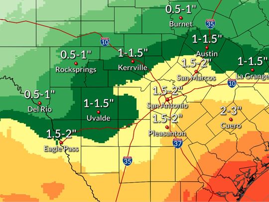 Tropical storm could bring San Marcos area up to 2 inches of rain 