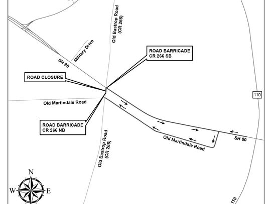 TxDOT work closes access to portion of Old Bastrop Highway