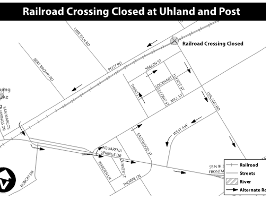 Uhland/Post Road intersection closed today