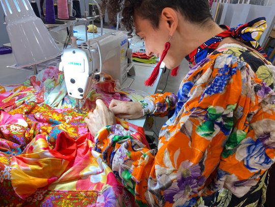 Upcycled textile art solo show and workshop at Eye of the Dog Art Center