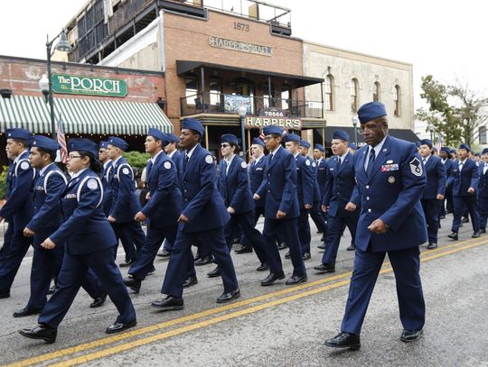 Veteran's Day activities in downtown