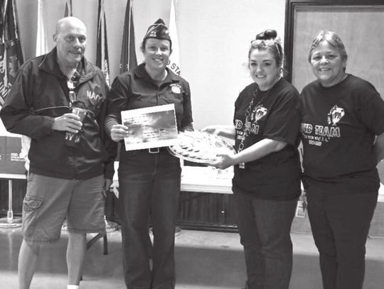 VFW Post #3413 received gifts from HEB #2 and Miller Middle School