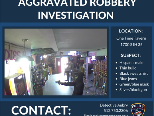 WATCH: SMPD searching for suspect in aggravated robbery at local bar 