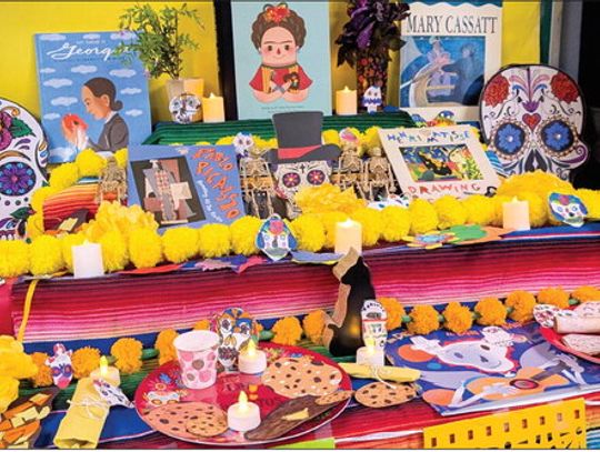 Wonderland School celebrates Día de los Muertos with ofrenda for inspirational artists