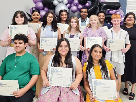 Youth Task Force is honored at end of school year with recognition night