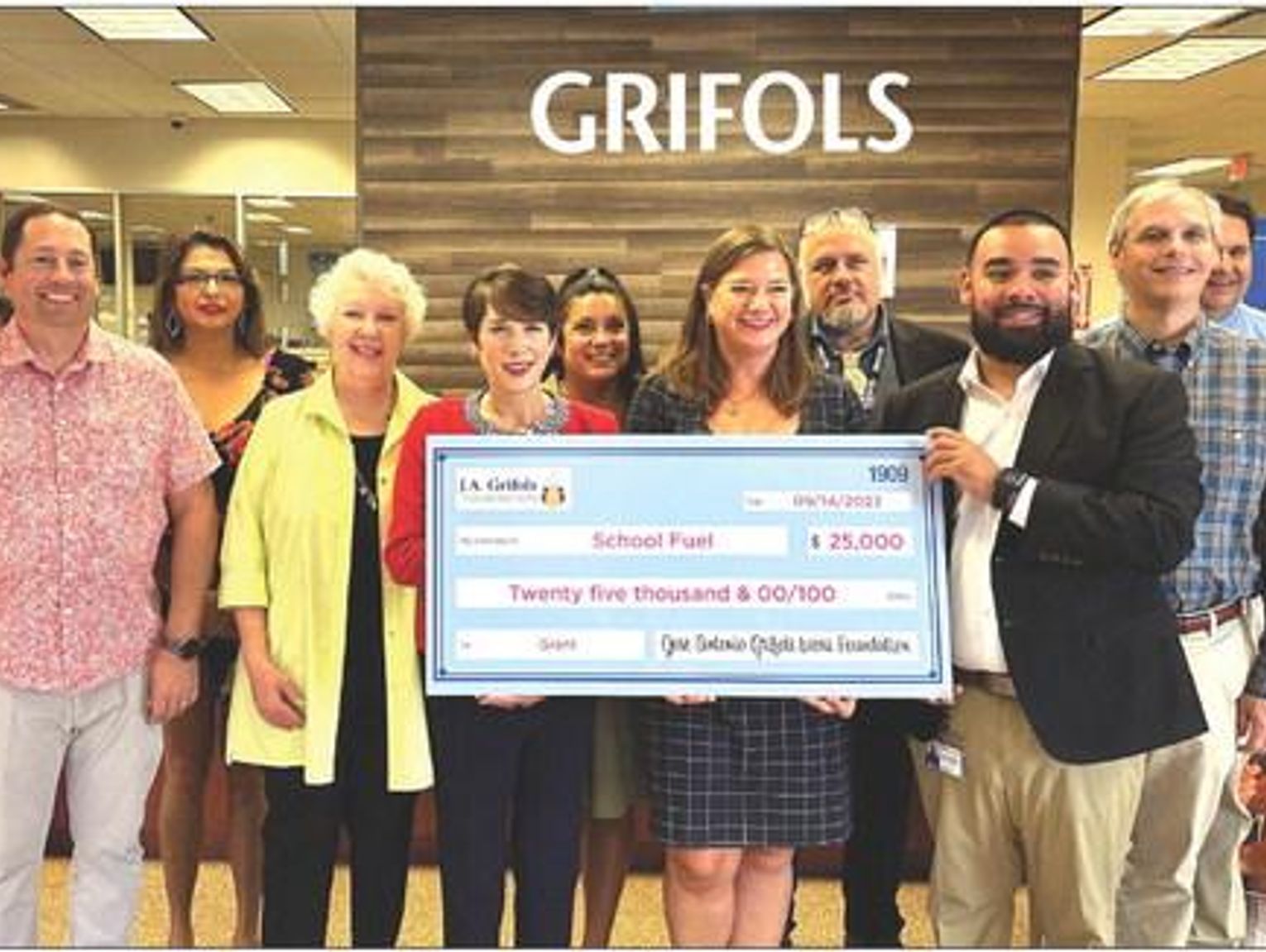 DONATION BENEFITS SCHOOL FUEL