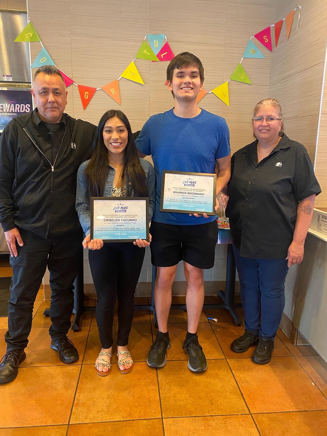 2 San Marcos High School graduates receive scholarships from Taco Bell 2 San Marcos High School graduates receive scholarships from Taco Bell