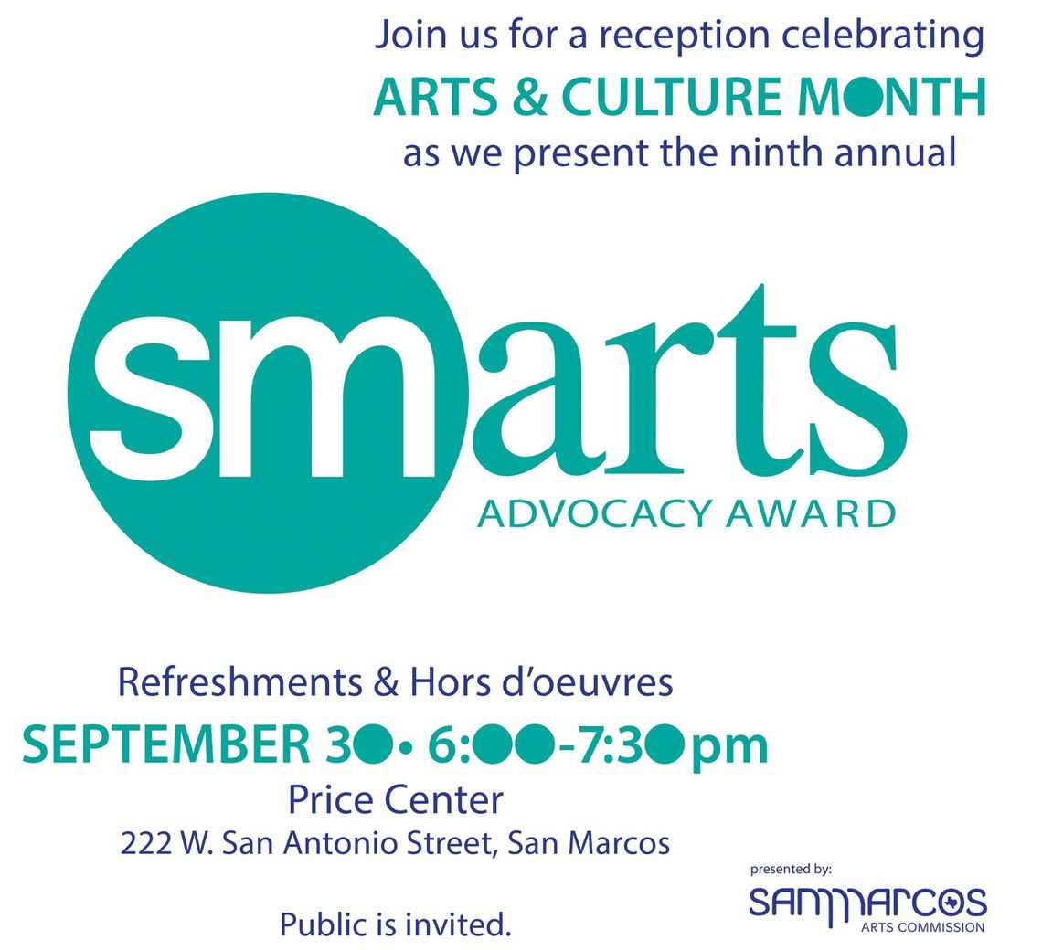 9th Annual SMArts Awards Presentation Set for Sept. 30