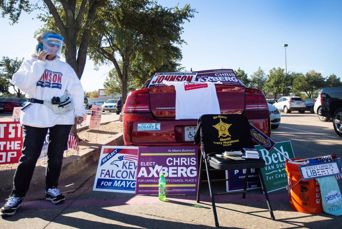 A MAGA face mask? A Black Lives Matter T-shirt? Here’s what you can and can’t wear to vote in Texas